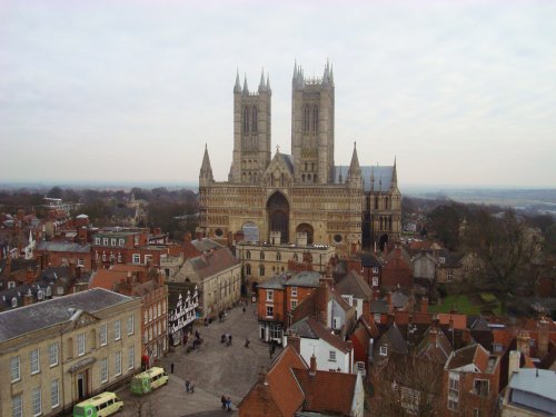 The Cathedral view from Lincoln Castle