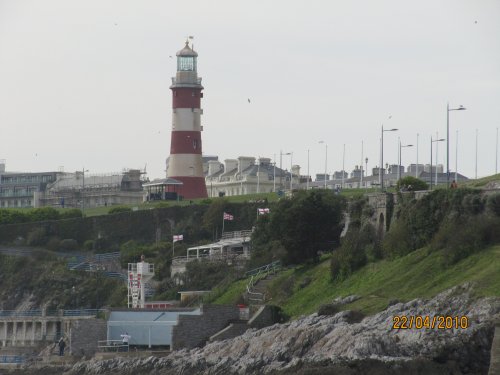 Smeaton's Tower , a lighthouse overlooking Plymouth Sound