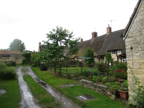 Podington on a wet day