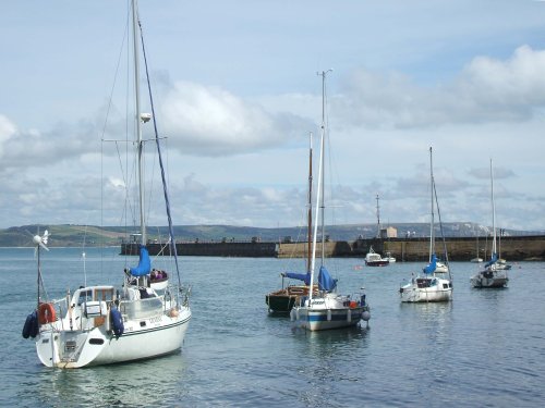 Weymouth Harbour Yachts at rest