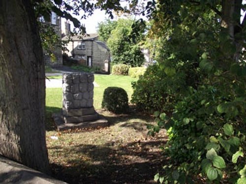 Farsley Community Church across the gardens