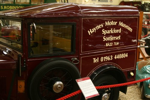 An old delivery van at Haynes Motor Museum