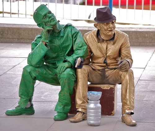 Street Performers, South Bank, London