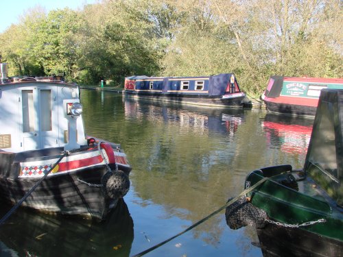 Narrowboats at Thrupp, Oxfordshire