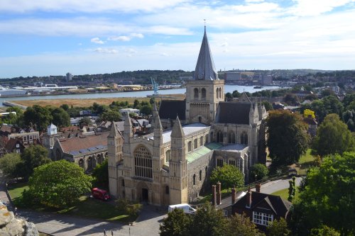 Rochester Cathedral taken from the Castle