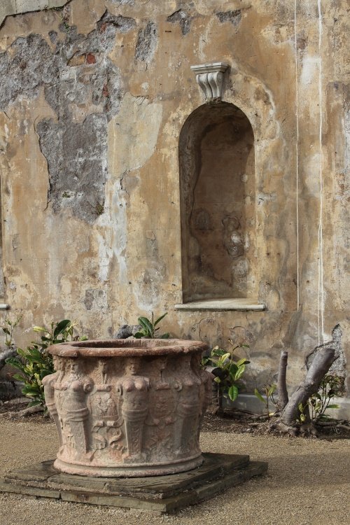Italian style pot on the lower terrace at Cliveden