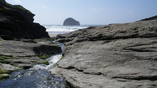 Gull Rock from Trebarwith