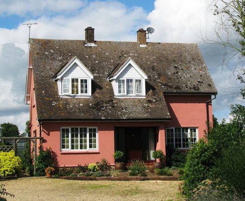 Pretty pink house in Brampton