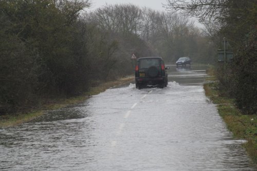 Flooding near Great Doddington