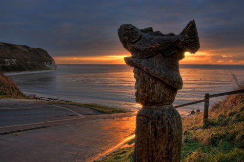 Flamborough, South Landing at daybreak