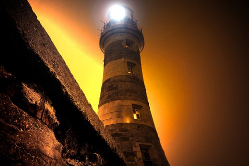 Shining Lighthouse at Roker