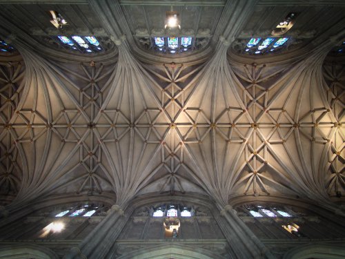 The great vault of the Cathedral, Canterbury