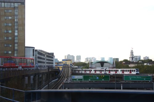 On the Dockland Light Railway, London