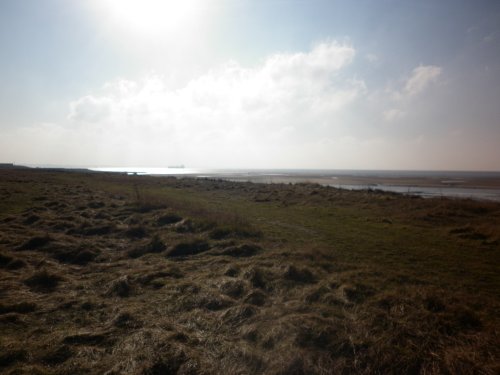 View from Hightown beach towards Liverpool