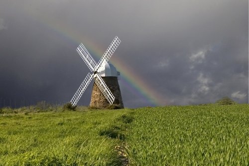 Halnaker Windmill after the storm