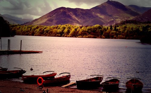 Sleepy sailboats at Derwentwater