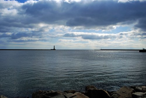 Views out to sea at Roker
