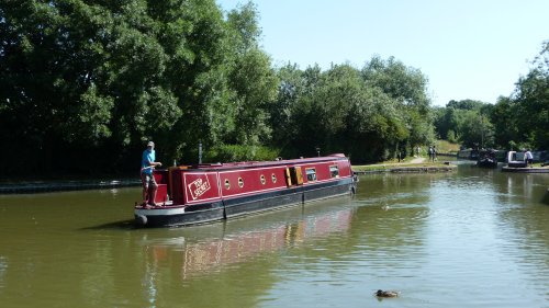 Narrow Boat at Foxton Locks