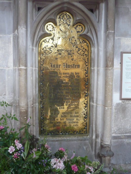 Jane Austen buried in Winchester Cathedral