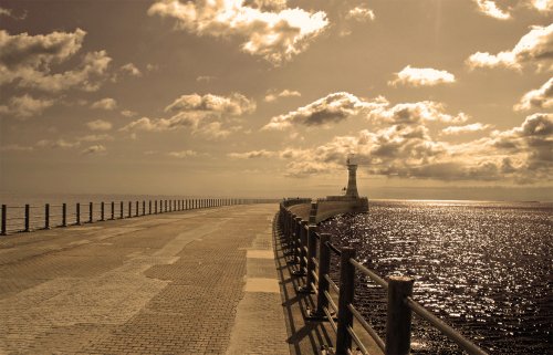 Tranquil Pier at Roker