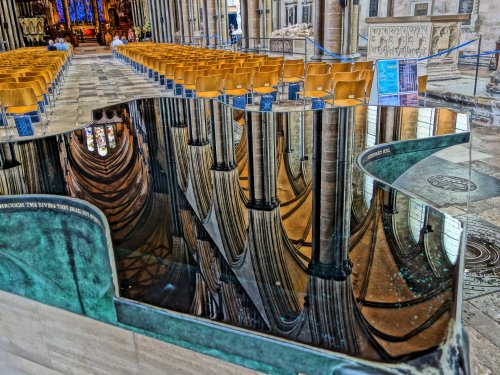 The Cathedral nave reflection