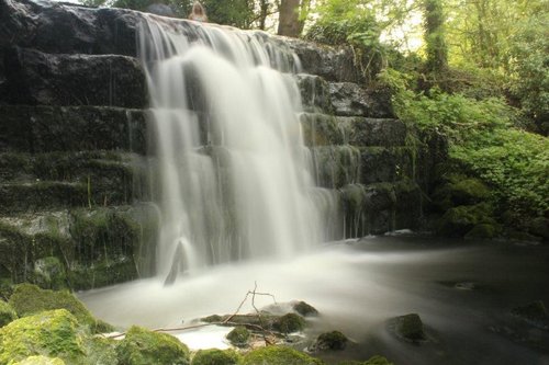 Roche Abbey waterfall