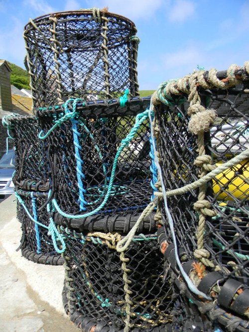 Lobster cages used in Port Isaac