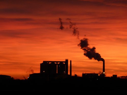 The Sky over Newark Sugar Beet Factory