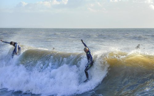 Surfing at Bournemouth