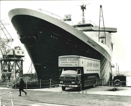 John Mason Van Alongside the QE2