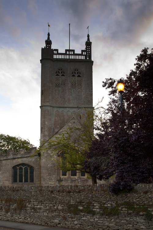 Sherston Church late evening