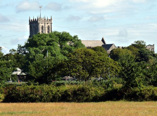 Christchurch Priory from Wick Village