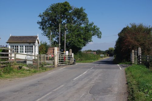 The level crossing at Marston Moor, North Yorkshire