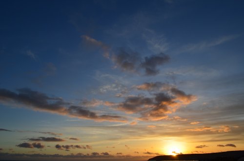 Looking towards Beachy head sunset
