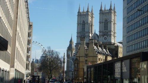 Three in one - London Eye, Big Ben & Westminster Abbey, 6th April 2015