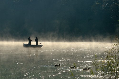 Fishermen in the Mist