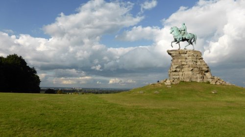 The Copper Horse Monument at the end of The Long Walk Windsor Castle