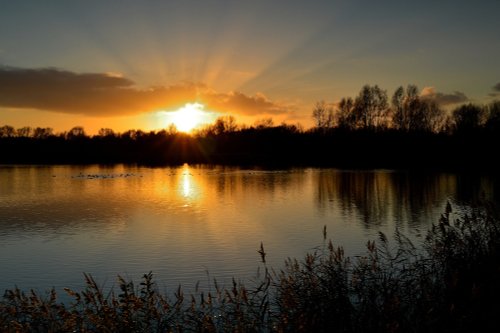 Watermead sunset, Syston, Leicestershire.