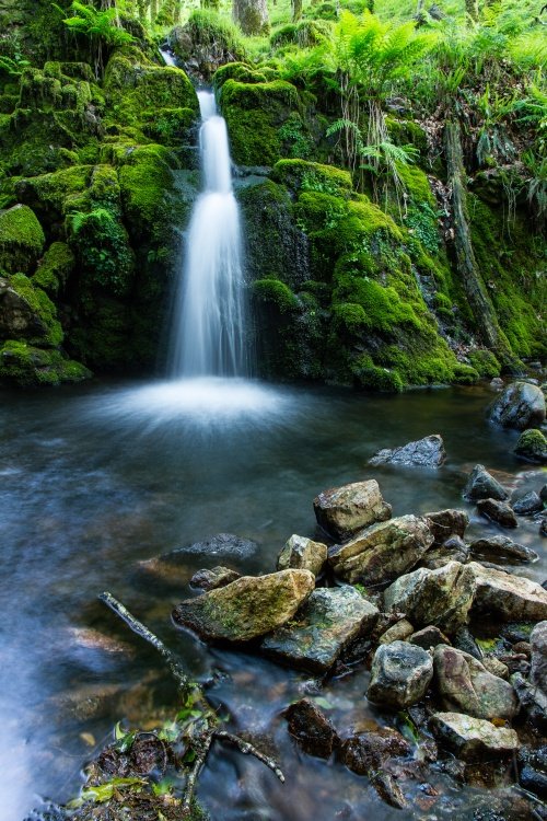 Venford Brook Waterfall, Dartmoor National Park