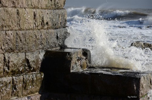 A relaxing scene at Roker
