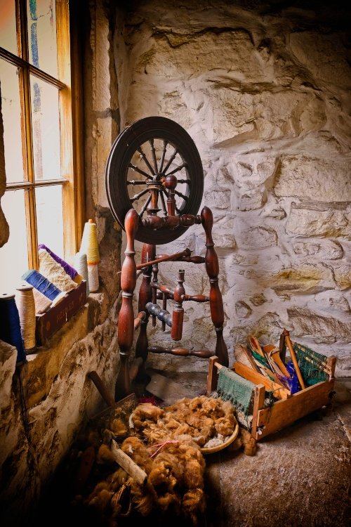 "Chillingham Castle, Spinning Wheel." by James Carter at