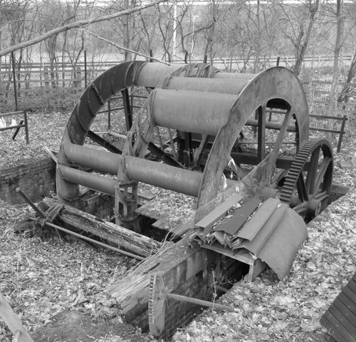 Turnell's mill water wheel in Wellingborough