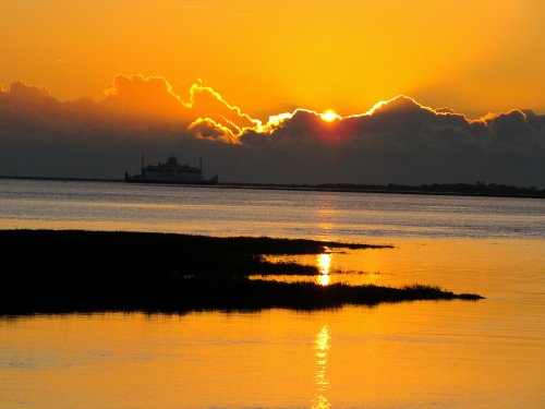 Tanners Lane - Lymington Winter  sunset