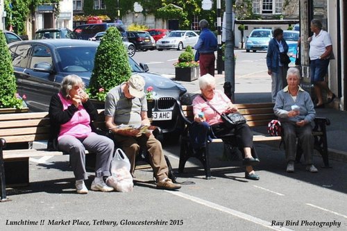 Lunchtime !! Market Place, Tetbury, Gloucestershire 2015