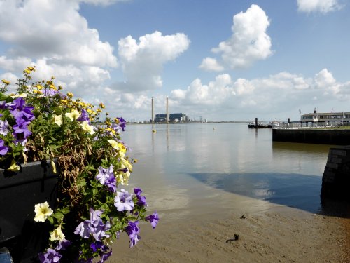 A View of the Power Station at Tilbury from St Andrew's Gardens, Gravesend