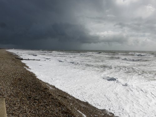 A Dramatic Sky at East Wittering, West Sussex.