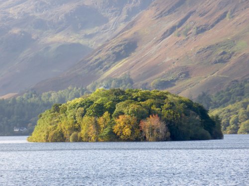 An autumn Island, Derwentwater, Keswick, Cumbria