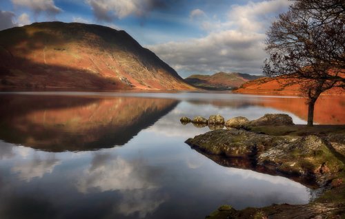 Reflections in Crummock Water