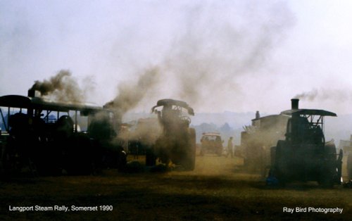 Early Morning Steam Up !! Langport Steam Rally, Low Ham, Somerset 1990