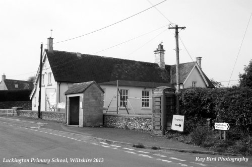 Luckington Primary School, Bus Shelter & Telephone Kiosk, Wiltshire 2013